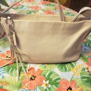 Authentic Coach Creamy Ivory Leather Ashely Hobo